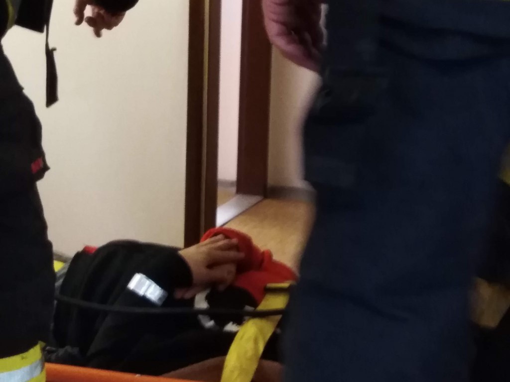 Figuranti při zásahu HZS na DKS 14